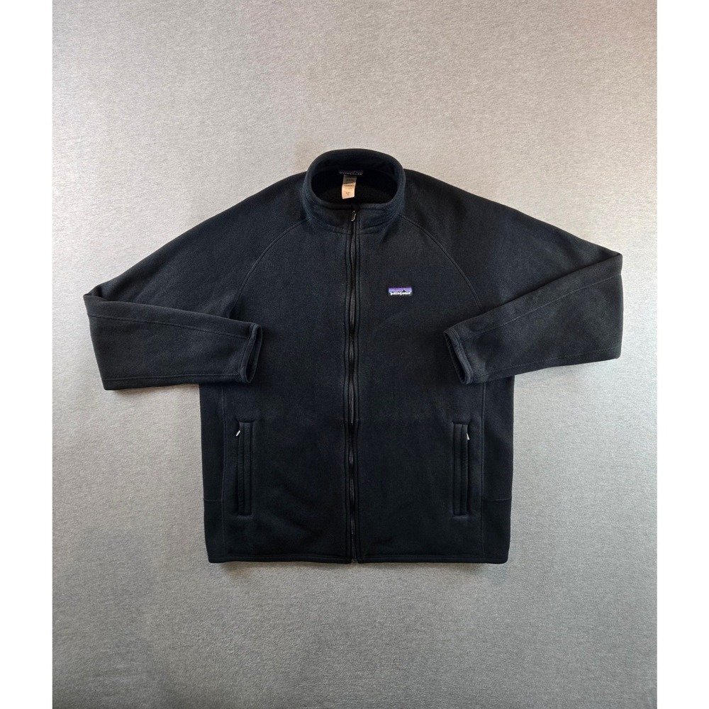 Patagonia Better Sweater Jacket Mens XL Black Full Zip Fleece Raglan Gorpcore